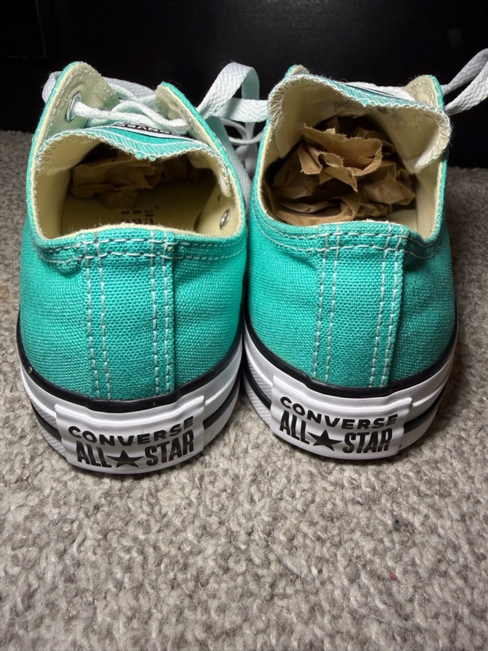 Converse Low Top Sneakers - Teal with White - Picture 5 of 14